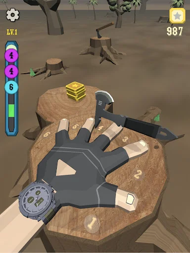 Knife Finger Game डाउनलोड करें – रोमांचक Five Finger Fillet गेम - Screenshot 18