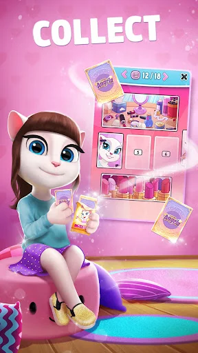 My Talking Angela डाउनलोड करें – बच्चों और बड़ों के लिए प्यारा वर्चुअल पेट गेम - Screenshot 13
