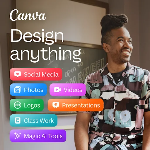 Canva App डाउनलोड करें – AI Photo & Video Editor मोबाइल के लिए - Screenshot 1