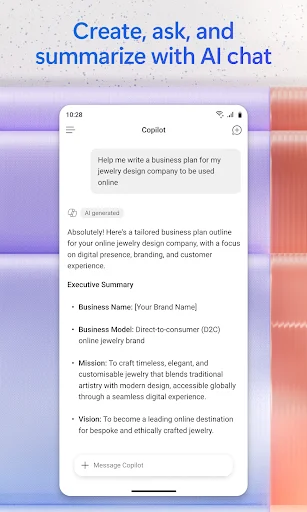 Microsoft 365 Copilot डाउनलोड करें – AI के साथ उत्पादकता बढ़ाएं - Screenshot 2