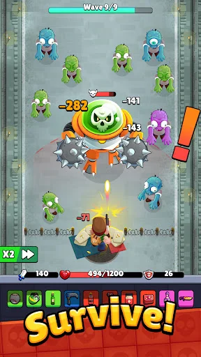 Bagbound Hero – Backpack RPG डाउनलोड करें: ज़ॉम्बी सर्वाइवल गेम - Screenshot 7