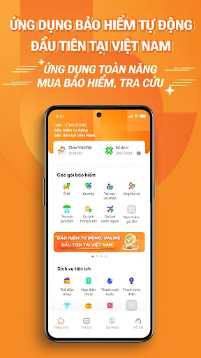 DIIN – Bảo hiểm 24/7 डाउनलोड करें – सुरक्षित बीमा, केवल 3 चरणों में - Screenshot 1