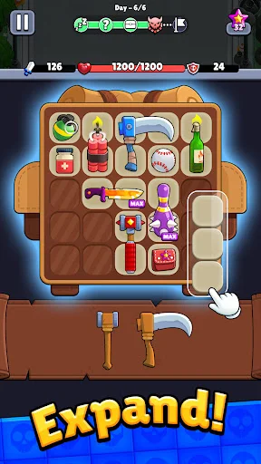 Bagbound Hero – Backpack RPG डाउनलोड करें: ज़ॉम्बी सर्वाइवल गेम - Screenshot 6