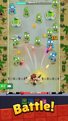 Bagbound Hero – Backpack RPG डाउनलोड करें: ज़ॉम्बी सर्वाइवल गेम - Screenshot 3