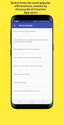 Creation – Voice Affirmations डाउनलोड करें – अपनी आवाज में सकारात्मकता - Screenshot 2