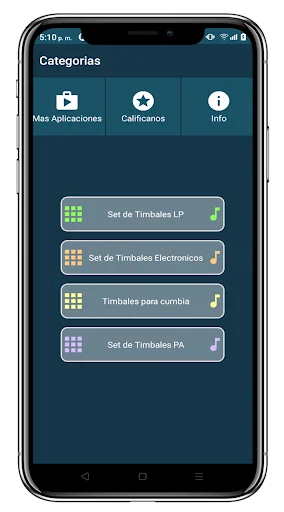 Timbales Cumbia डाउनलोड करें – असली टिमपानी और पर्कशन ध्वनियाँ - Screenshot 10