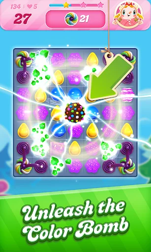 Candy Crush Saga डाउनलोड करें – मज़ेदार पहेली गेम मुफ्त में खेलें - Screenshot 2
