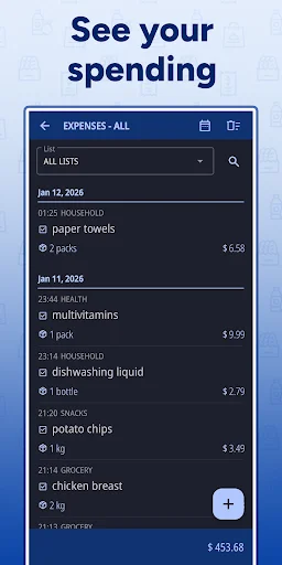 Shopping List – Enchan Li डाउनलोड करें – ग्रोसरी लिस्ट और बजट प्लानर - Screenshot 7