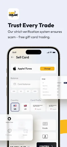 CardCosmic डाउनलोड करें – सुरक्षित रूप से गिफ्ट कार्ड बेचें - Screenshot 4
