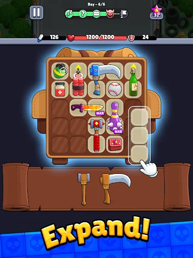 Bagbound Hero – Backpack RPG डाउनलोड करें: ज़ॉम्बी सर्वाइवल गेम - Screenshot 14