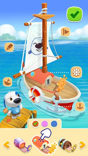My Talking Hank: Islands डाउनलोड करें – नया एडवेंचर और पेट केयर - Screenshot 6