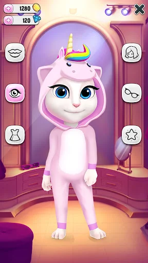 My Talking Angela डाउनलोड करें – बच्चों और बड़ों के लिए प्यारा वर्चुअल पेट गेम - Screenshot 4