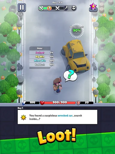 Bagbound Hero – Backpack RPG डाउनलोड करें: ज़ॉम्बी सर्वाइवल गेम - Screenshot 9