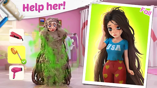 Project Makeover डाउनलोड करें – स्टाइल और मेकअप गेम - Screenshot 1