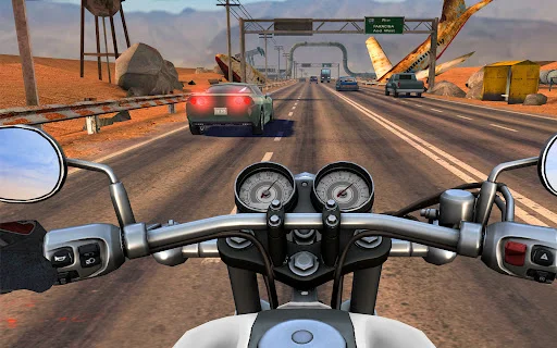 Moto Rider GO: Highway Traffic डाउनलोड करें – बेस्ट बाइक रेसिंग गेम - Screenshot 1