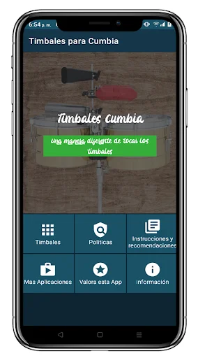 Timbales Cumbia डाउनलोड करें – असली टिमपानी और पर्कशन ध्वनियाँ - Screenshot 8