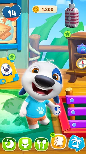 My Talking Hank: Islands डाउनलोड करें – नया एडवेंचर और पेट केयर - Screenshot 1