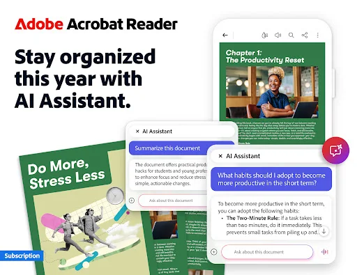 Adobe Acrobat Reader डाउनलोड करें – PDF एडिट और स्कैन करें - Screenshot 1