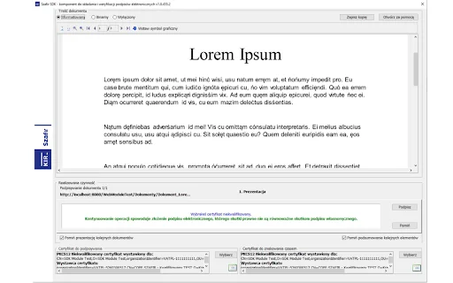 Szafir SDK Web डाउनलोड करें – सुरक्षित डिजिटल हस्ताक्षर समाधान - Screenshot 1