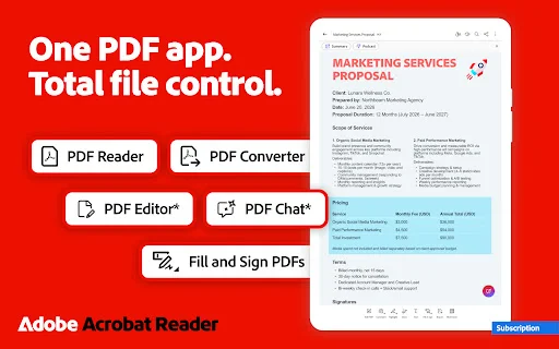 Adobe Acrobat Reader डाउनलोड करें – PDF एडिट और स्कैन करें - Screenshot 9