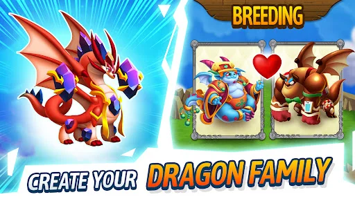 Dragon City मोबाइल डाउनलोड करें – अपने ड्रैगन को प्रशिक्षित करें और PvP में जीतें - Screenshot 1