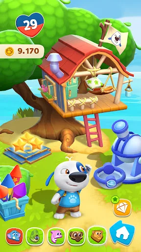 My Talking Hank: Islands डाउनलोड करें – नया एडवेंचर और पेट केयर - Screenshot 2