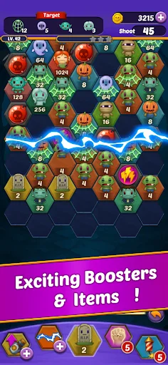 Shoot The Monster डाउनलोड करें – बेहतरीन 2048 पहेली गेम मुफ्त - Screenshot 4