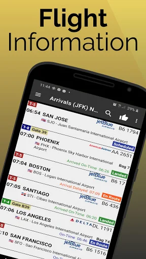 Fort Lauderdale Flights डाउनलोड करें – लाइव फ्लाइट अपडेट्स - Screenshot 1