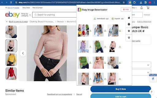 eBay Image Downloader – eBay से तस्वीरें और वीडियो डाउनलोड करें - Screenshot 1