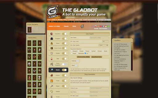 Gladiatus Bot – Gladbot डाउनलोड करें: अपना गेमप्ले बढ़ाएं - Screenshot 2