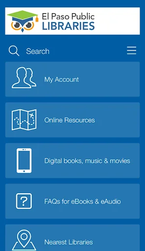El Paso Public Libraries ऐप डाउनलोड करें – डिजिटल लाइब्रेरी एक्सेस - Screenshot 1