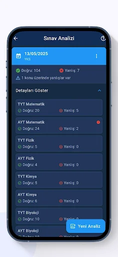 Sınav Yardımcın: YKS KPSS DGS डाउनलोड करें – परीक्षा तैयारी ऐप - Screenshot 7
