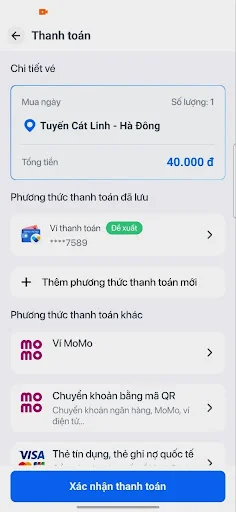 Hà Nội Metro ऐप डाउनलोड करें – टिकट बुकिंग अब और भी आसान - Screenshot 4