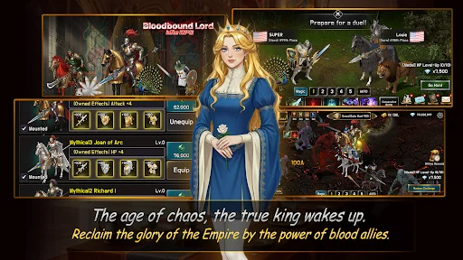 Bloodbound Lord: Idle RPG डाउनलोड करें – सर्वश्रेष्ठ लॉर्ड बनें - Screenshot 4