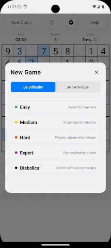 Sudoku Trainer डाउनलोड करें – सुडोकू में महारत हासिल करें और मुफ्त खेलें - Screenshot 3