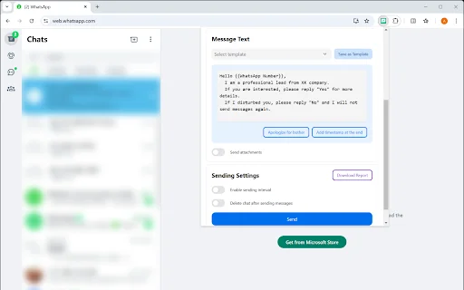 WA Bulk Sender Pro डाउनलोड करें – WhatsApp पर ऑटो मैसेज भेजें - Screenshot 2