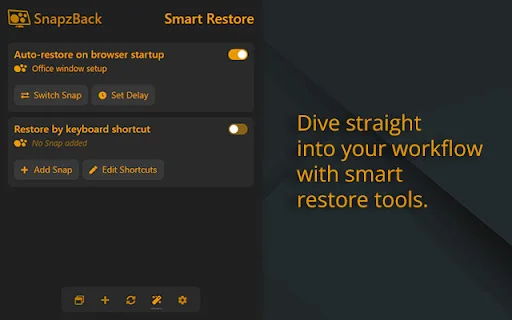 SnapzBack Layout Manager डाउनलोड करें – Chrome विंडो व्यवस्थित करें - Screenshot 3