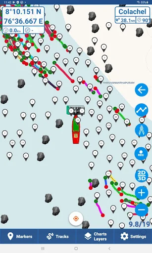 Kadal Map – Marine Navigation डाउनलोड करें – मछुआरों के लिए बेहतरीन नेविगेशन ऐप - Screenshot 8