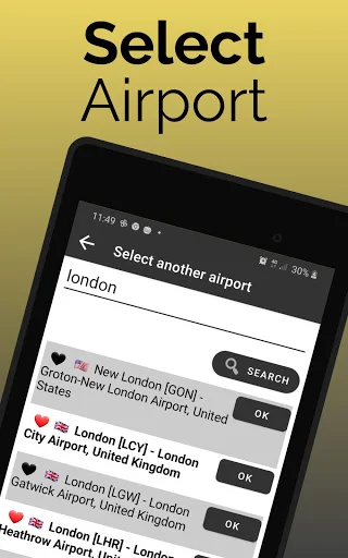 Fort Lauderdale Flights डाउनलोड करें – लाइव फ्लाइट अपडेट्स - Screenshot 9