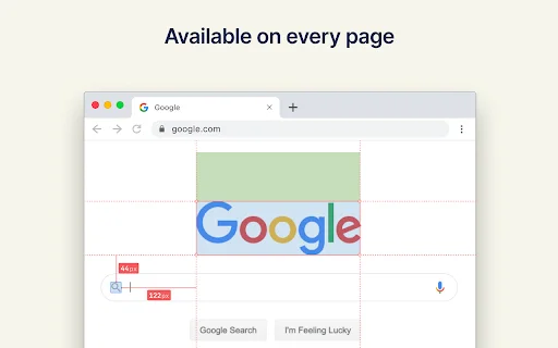 Measuremate डाउनलोड करें – वेब डिज़ाइन के लिए बेस्ट पिक्सेल रूलर और CSS इंस्पेक्टर - Screenshot 2