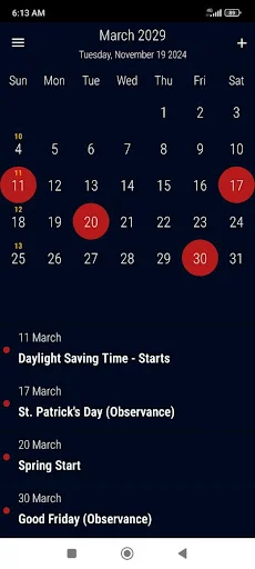 US Calendar 2026 डाउनलोड करें – छुट्टियां और रिमाइंडर के साथ - Screenshot 10