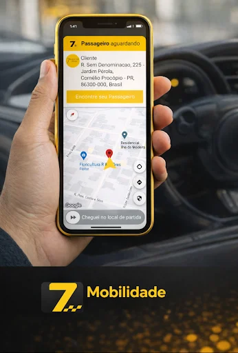 7 Mobilidade – Passageiros ऐप डाउनलोड करें – सुरक्षित और तेज़ सवारी - Screenshot 3