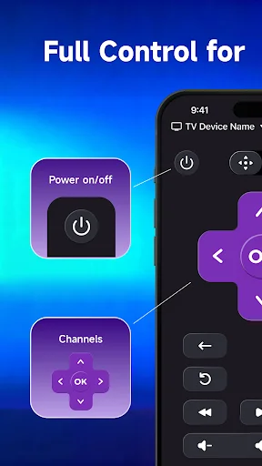 TV Remote – Roku Remote डाउनलोड करें – सर्वश्रेष्ठ Roku कंट्रोलर - Screenshot 1