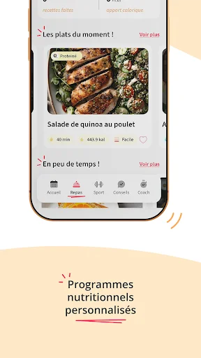 Kunto: Nutrition Sport Adapté डाउनलोड करें – बॉडीबिल्डिंग और फिटनेस ऐप - Screenshot 4