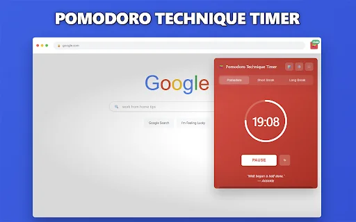 Pomodoro Technique Timer डाउनलोड करें – एकाग्रता और उत्पादकता बढ़ाएं - Screenshot 1