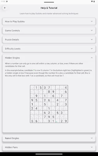 Sudoku Trainer डाउनलोड करें – सुडोकू में महारत हासिल करें और मुफ्त खेलें - Screenshot 15