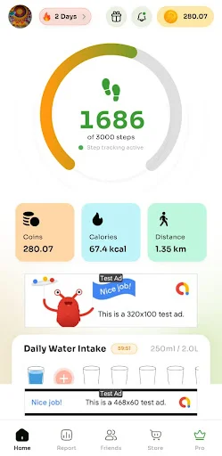 Walk Wallet डाउनलोड करें – अपने कदमों को ट्रैक करें और रिवॉर्ड्स कमाएं - Screenshot 2