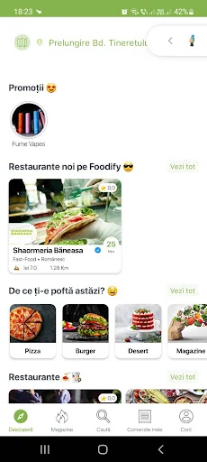 Foodify.ro ऐप डाउनलोड करें – वाल्शिया के लिए सर्वश्रेष्ठ ऑनलाइन फूड ऑर्डरिंग - Screenshot 2