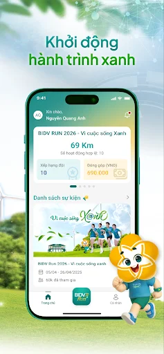 BIDV Run Plus डाउनलोड करें – नवीनतम फिटनेस ट्रैकिंग ऐप - Screenshot 4