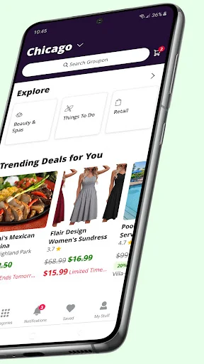Groupon डाउनलोड करें: बेहतरीन ऑफर्स और डिस्काउंट पाएं | अभी इंस्टॉल करें - Screenshot 2